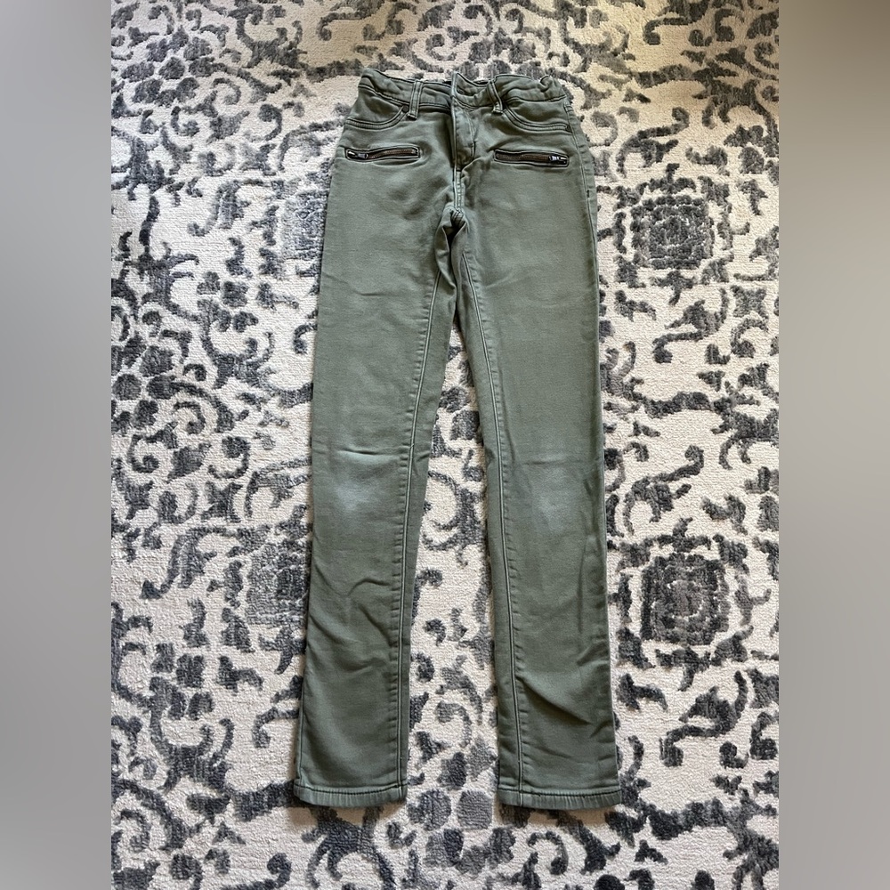 Joe’s Army Green Skinny Jeans Size 16 Adjustable Waist